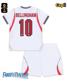 Anglia Jude Bellingham #10 Echipament de Fotbal Replică Mondial 2026 Copii Acasa (+ Șorturi)